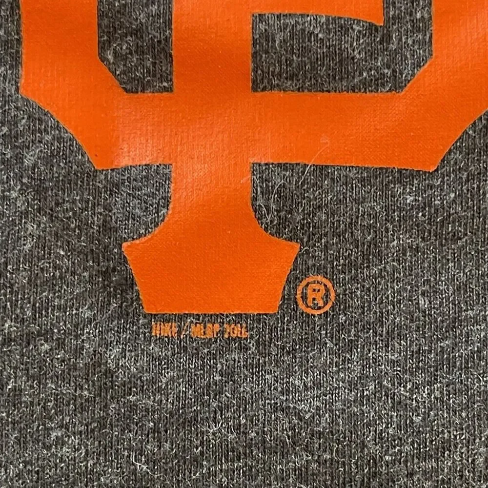 Nike Women San Francisco Giants The City ‎ V-Neck T-Shirt Black Size Medium